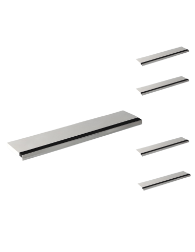 Semilavorato Filomuro Cartongesso Fibra Alluminio Led 8x200cm 5 Pz 10m Lineari