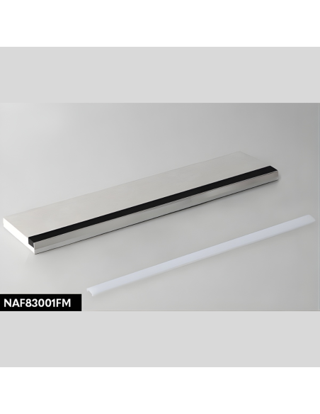 Semilavorato Filomuro Cartongesso Fibra Alluminio Led 8x200cm 5 Pz 10m Lineari