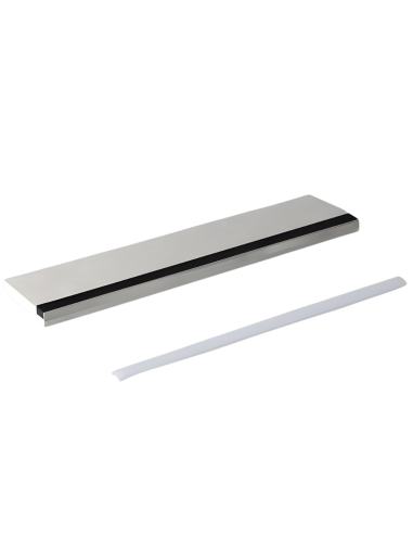Semilavorato Filomuro Cartongesso Fibra Con Profilo Alluminio Led 8x200 cm 5 Pz