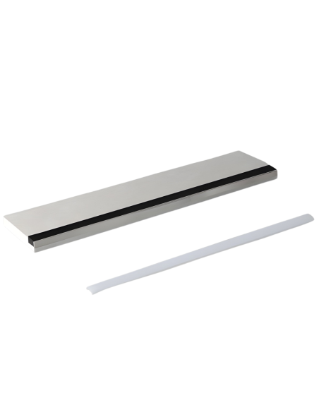 Semilavorato Filomuro Cartongesso Fibra Con Profilo Alluminio Led 8x200 cm 5 Pz