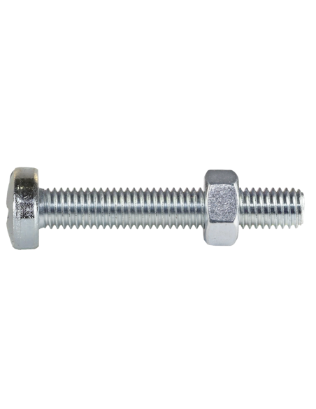 Viti Metriche Tcb 5x25 Con Dado Per Fissaggi Meccanici Pezzi 20