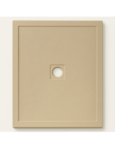 Piatto Doccia Cemento Effetto Pietra 80 x 100 cm Spessore 4,8 cm Antiscivolo