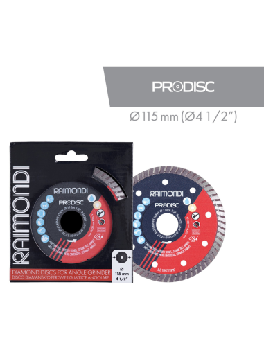 Disco Diamantato Turbo PRO-DISC Ø 115 mm F22.2-20 Per Smerigliatrice