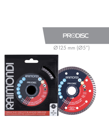 Disco Diamantato Turbo PRO-DISC Ø 125 mm F22.2-20 Per Smerigliatrice