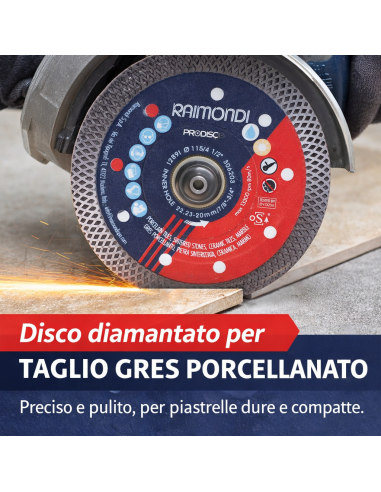 Disco Diamantato Turbo PRO-DISC Ø 125 mm F22.2-20 Per Smerigliatrice