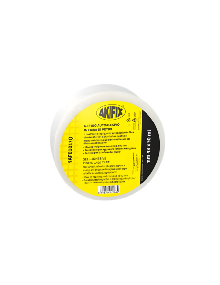 Nastro A Rete Coprigiunto Autoadesivo In Fibra Di Vetro Cartongesso 48mm x 90m