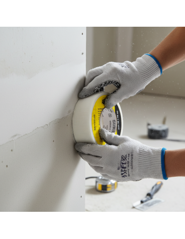 Nastro A Rete Coprigiunto Autoadesivo In Fibra Di Vetro Cartongesso 48mm x 90m