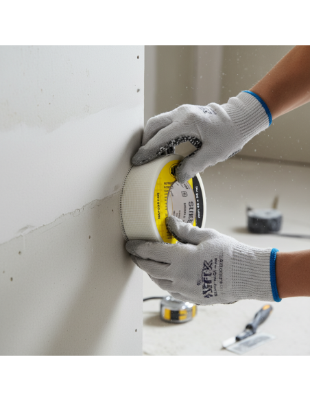 Nastro A Rete Coprigiunto Autoadesivo In Fibra Di Vetro Cartongesso 48mm x 90m