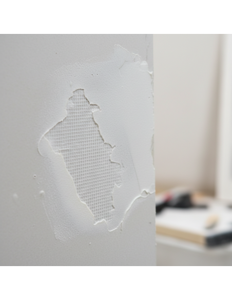 Nastro A Rete Coprigiunto Autoadesivo In Fibra Di Vetro Cartongesso 48mm x 90m
