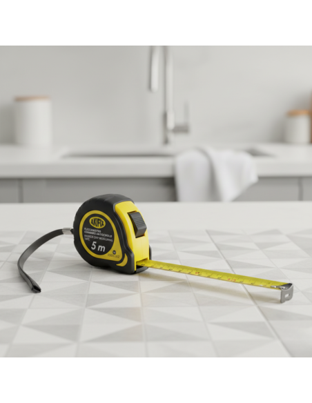 Flessometro Gommato Antiscivolo Professionale Akifix 5 Metri x 25 mm