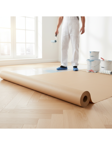 Rotolo Di Carta Protettiva Per Imbiancatura E Ristrutturazioni 1 x 50 m
