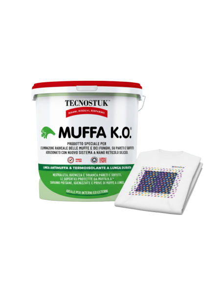 Kit Antimuffa MUFFA K.O. 3 L con T-Shirt Cromika Stop Muffa Con Stile e Energia