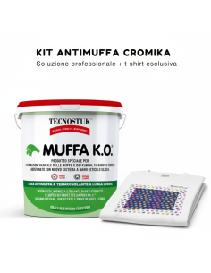 Kit Antimuffa MUFFA K.O. 3 L con T-Shirt Cromika Stop Muffa Con Stile e Energia 2