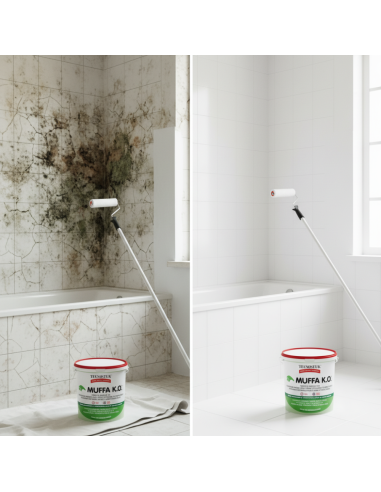 Kit Antimuffa MUFFA K.O. 3 L con T-Shirt Cromika Stop Muffa Con Stile e Energia