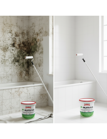 Kit Antimuffa MUFFA K.O. 3 L con T-Shirt Cromika Stop Muffa Con Stile e Energia