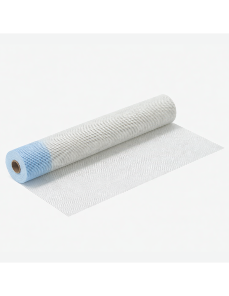 Rotolo 1x50 m Rete In Fibra Di Vetro Per Intonaco Cappotto 150 gr 50 mq