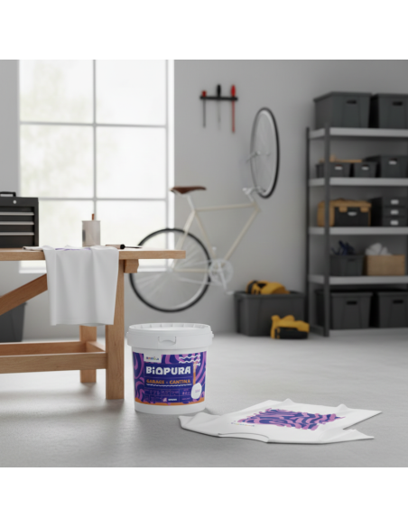 Kit Garage E Cantina Pittura Murale Traspirante 5 L E T-Shirt Cromika Waves