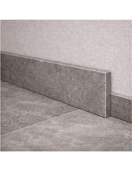 Battiscopa Gres Porcellanato 120x6 cm London Grey S.Agostino Rettificato Effetto Pietra R11 Opaco