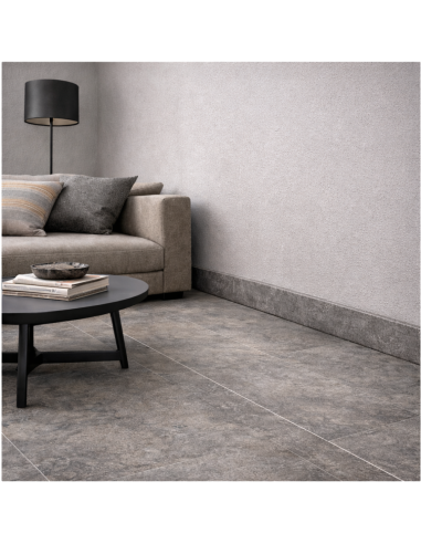 Battiscopa Gres Porcellanato 120x6 cm London Grey S.Agostino Rettificato Effetto Pietra R11 Opaco