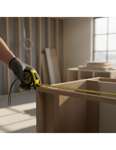 Flessometro Gommato Antiscivolo Professionale Akifix 8 Metri x 25 mm