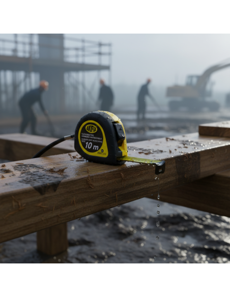 Flessometro Gommato Antiscivolo Professionale Akifix 10 Metri x 25 mm