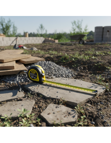 Flessometro Gommato Antiscivolo Professionale Akifix 10 Metri x 25 mm