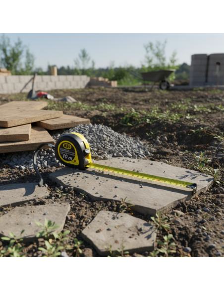 Flessometro Gommato Antiscivolo Professionale Akifix 10 Metri x 25 mm