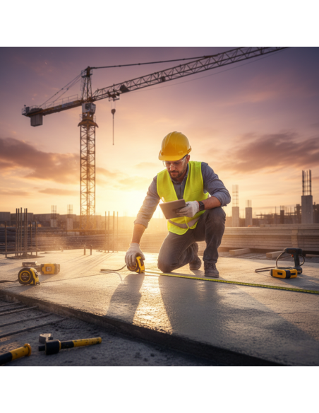 Flessometro Gommato Antiscivolo Professionale Akifix 10 Metri x 25 mm