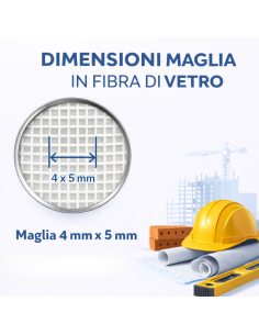 Kit 2 Rotoli 1x50 m Rete In Fibra Di Vetro Per Intonaco 150 gr Copertura 100 mq 2