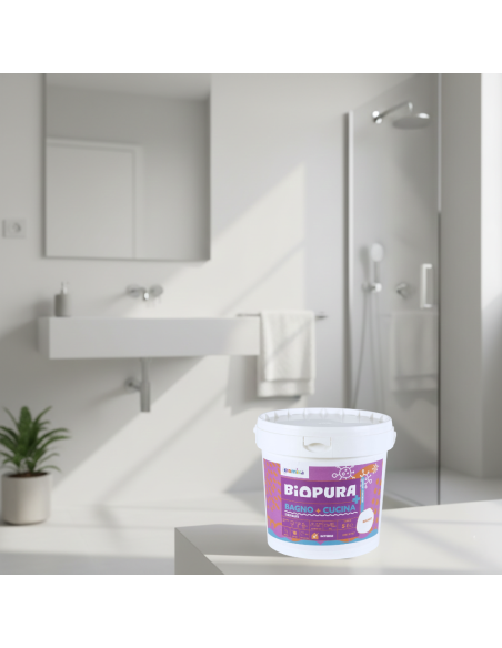 Kit Pittura Antimuffa Traspirante Interni Bagno Cucina 5 L E T-Shirt Soft Chaos