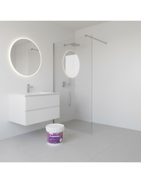 Kit Pittura Antimuffa Traspirante Interni Bagno Cucina 5 L E T-Shirt Soft Chaos