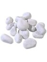 Ciottoli Bianco Granulometria 25/40 Pietre Naturali Decorazione Giardini kg 20
