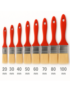 Pennellessa Tripla Setola Bionda Manico Plastica Applicazione Precisa 2