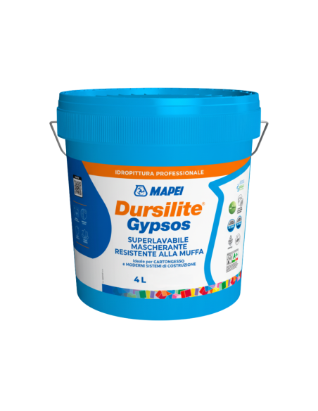 Mapei Dursilite Gypsos 4 L Idropittura Antimuffa Superlavabile Per Cartongesso