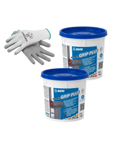 MAPEI Eco Prim Grip Plus Primer Adesione Pareti Pavimenti 2x1kg e Guanti Nitrile