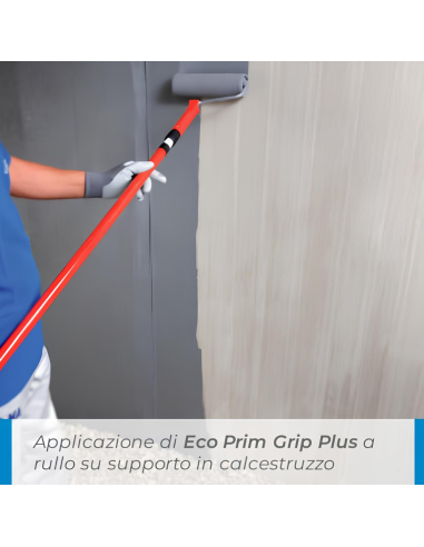 MAPEI Eco Prim Grip Plus Primer Adesione Pareti Pavimenti 2x1kg e Guanti Nitrile