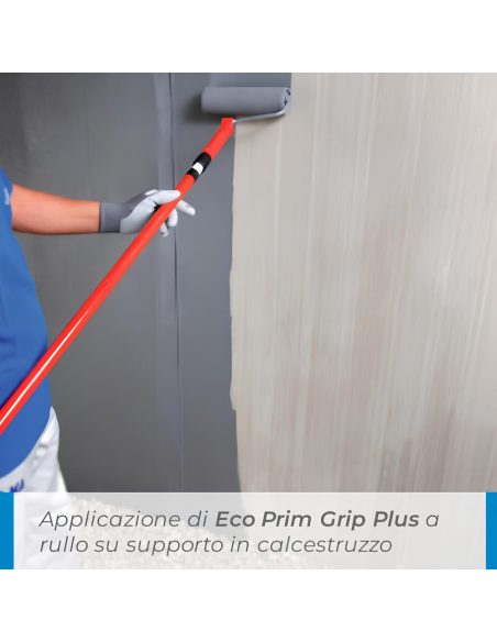 MAPEI Eco Prim Grip Plus Primer Adesione Pareti Pavimenti 2x1kg e Guanti Nitrile