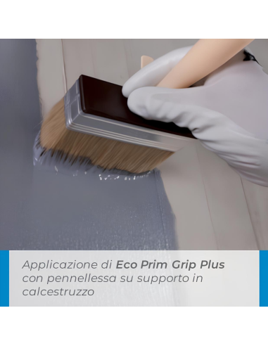 MAPEI Eco Prim Grip Plus Primer Adesione Pareti Pavimenti 2x1kg e Guanti Nitrile