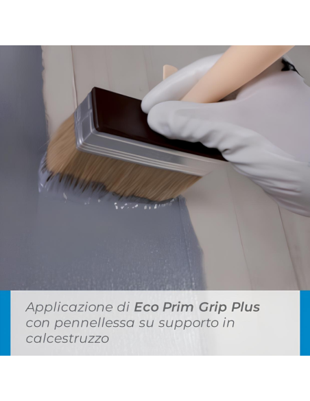 MAPEI Eco Prim Grip Plus Primer Adesione Pareti Pavimenti 2x1kg e Guanti Nitrile