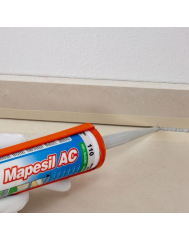 MAPEI Mapesil AC Silicone Acetico  Elastico Resistente Alla Muffa 310 ml 6 Pezzi