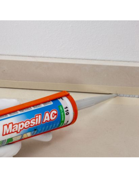 MAPEI Mapesil AC Silicone Acetico  Elastico Resistente Alla Muffa 310 ml 6 Pezzi