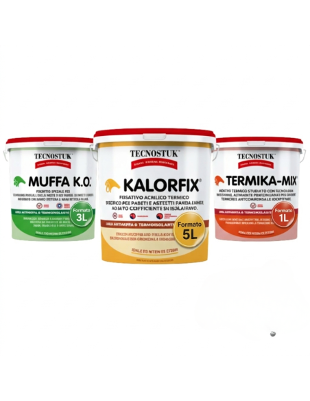 KIT Professionale Antimuffa Tecnostuk Per Muffa Poco Radicata 