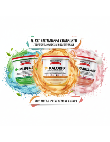 KIT Professionale Antimuffa Tecnostuk Per Muffa Poco Radicata 