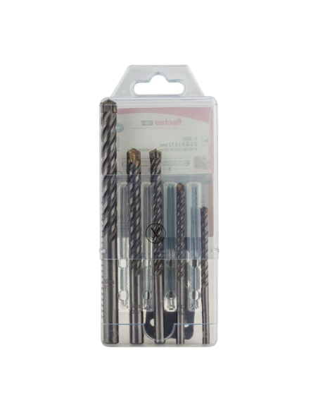 Fischer Kit 5 Punte Trapano D-SDX A Quattro Taglienti 5-12 mm Per Muro