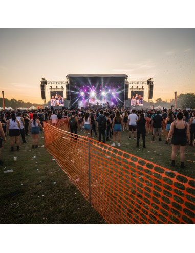 FORTUNATO Rete In Pvc Per Recinzione Colore Arancione Rotolo 1.8 x 50 m (90 mq)