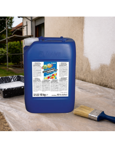 Mapei SILANCOLOR PRIMER PLUS Fondo Silossanico Igienizzante 10 Kg