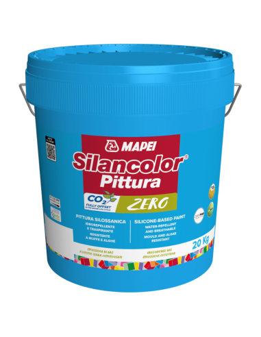 Mapei SILANCOLOR PITTURA ZERO Esterni E Interni Idrorepellente Traspirante 20Kg