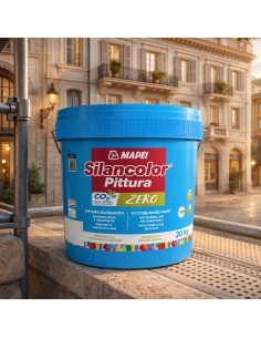 Mapei SILANCOLOR PITTURA ZERO Esterni E Interni Idrorepellente Traspirante 20Kg 2