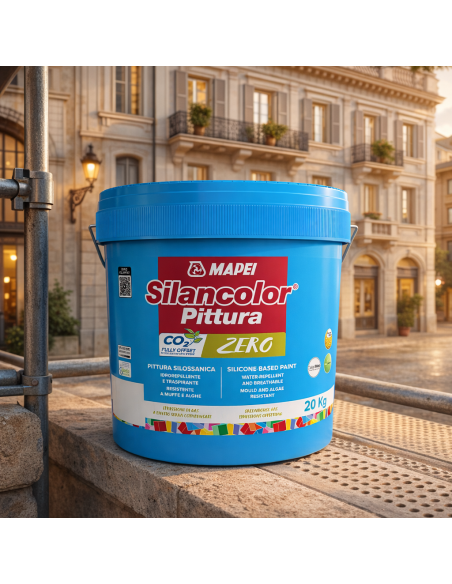 Mapei SILANCOLOR PITTURA ZERO Esterni E Interni Idrorepellente Traspirante 20Kg