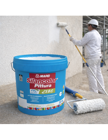 Mapei SILANCOLOR PITTURA ZERO Esterni E Interni Idrorepellente Traspirante 20Kg